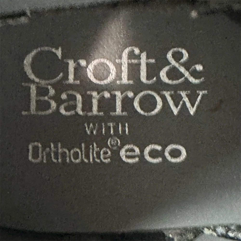 Croft & Barrow  with Ortholite Ecco Women's Gray Ankle Faux Suede Booties Sz 6 M